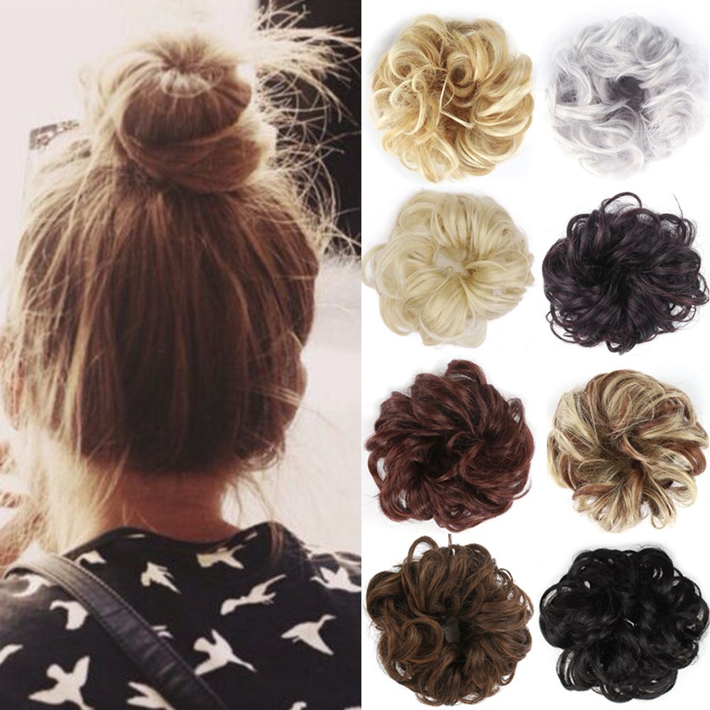 MXBEAUTY Winding Wig Donut Bun Hair Circle Headwear Accessories Hair Bands Silky Holder Rubber Soft Elastic Bun