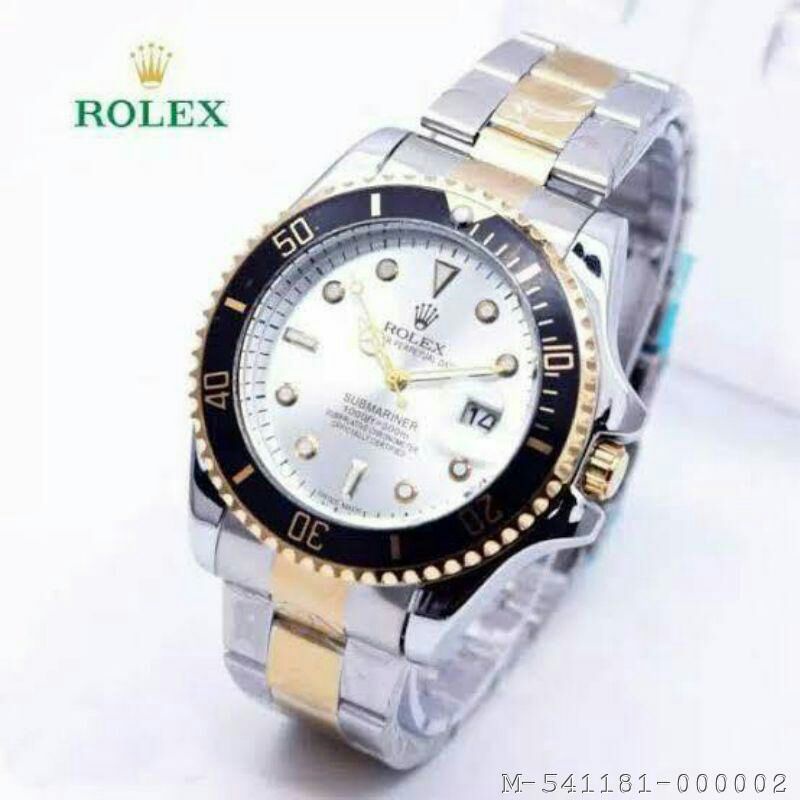 JAM TANGAN PRIA ROLEX SUBMARINER STAINLESS VGOD-308 Variasi：Hitam, Gold, Gold hitam, Gold putih, Put