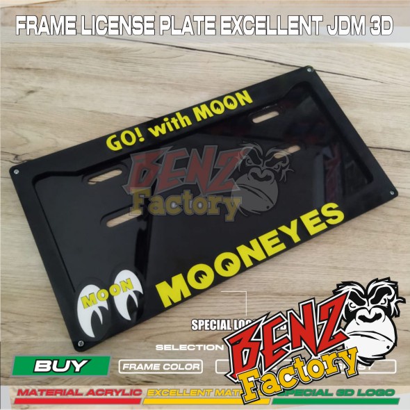 FRAME LICENSE PLATE  JDM MOONEYES