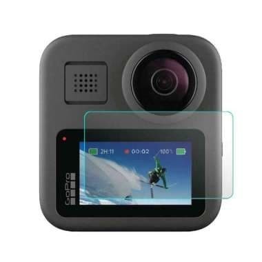 GoPro Max LCD + LEns Tempered Glass Screen Protector Anti Gores