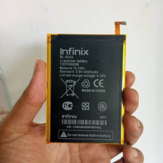 Baterai batre infinix Hot note x551_BL-40AX ORIGINAL