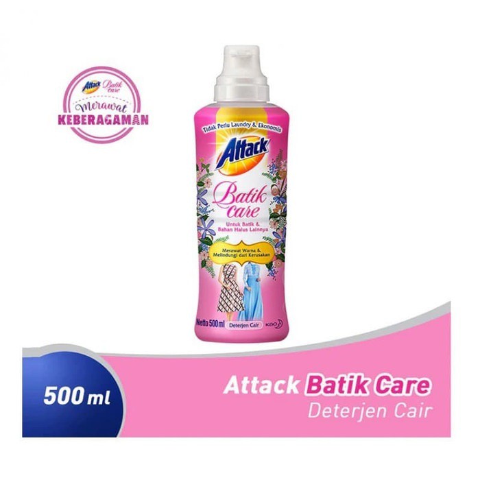 Attack Batik Care Deterjen Cair 500 mL Botol