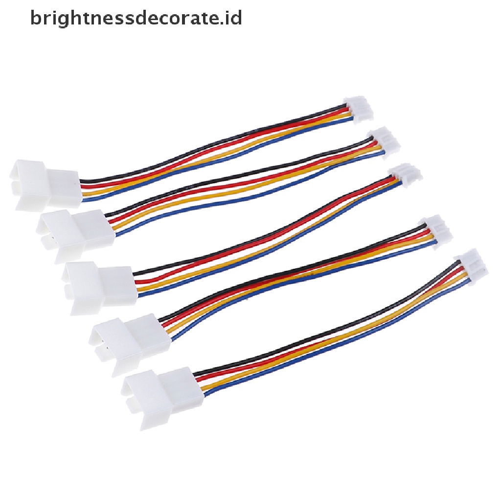 2pcs Kabel Extension Kipas Pwm 4 Pin Ke 3pin 4pin Universal