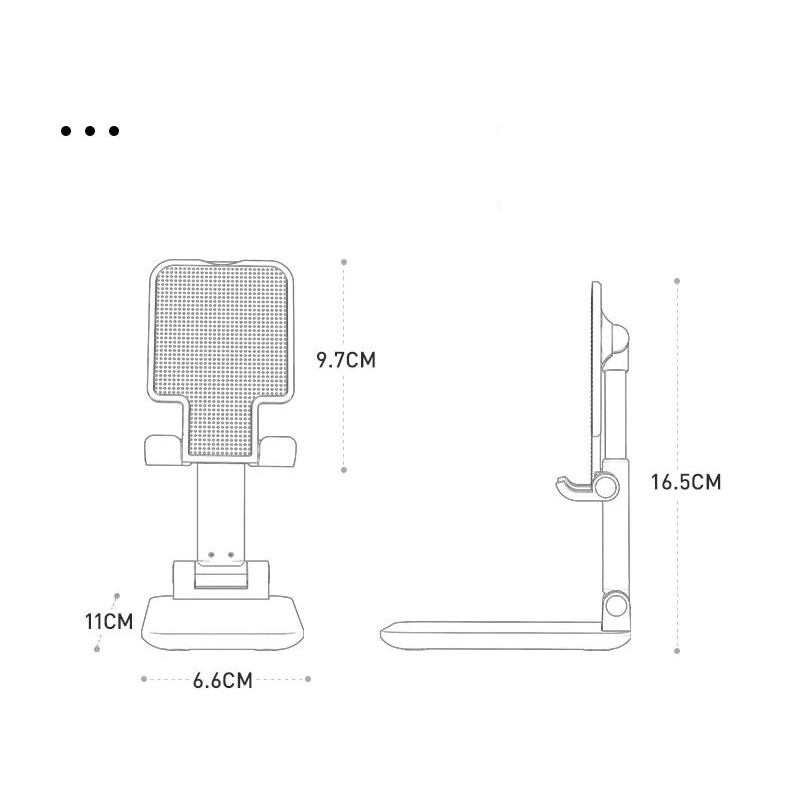 MIINII 7 Model Folding Stent L305/L306/S059/HD001/HD02/HD03/HD07 Holder Lipat - Holder Handphone Lipat