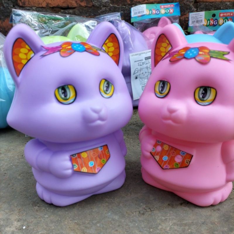 celengan Lion star/celengan kucing/celengan unik/celengan anak/tabungan/cat saving box/celengan lucu