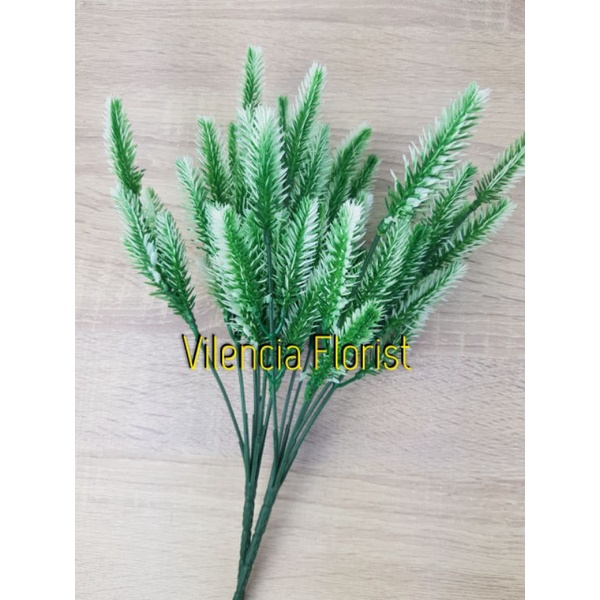 Daun cemara pinus plastik palsu artificial mini dekorasi