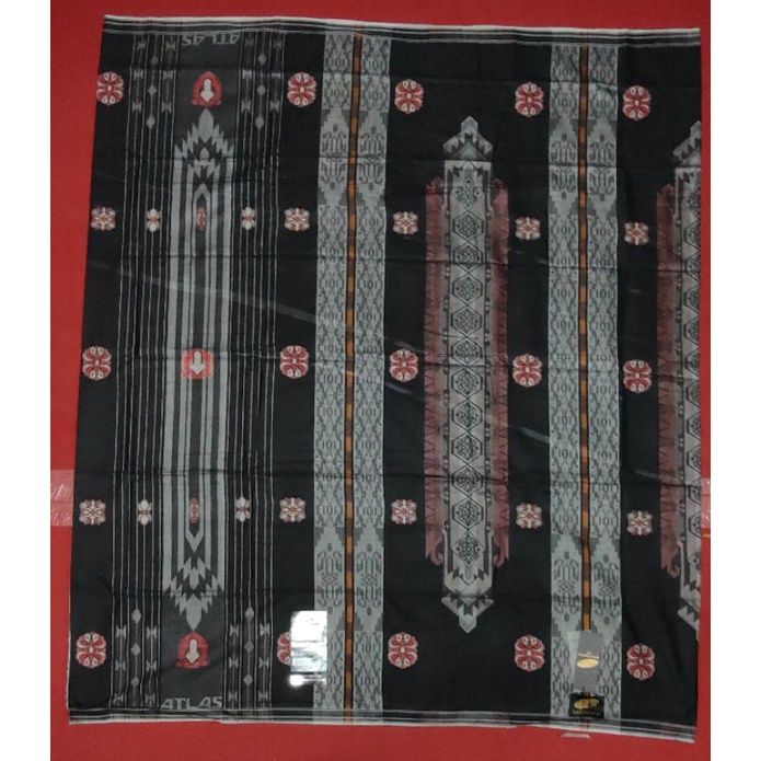 Sarung Atlas Super Premium 955 Songket Kreasi Casablanca hitam