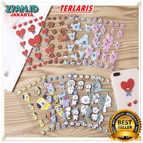 

(27AN.ID) COD Sticker 3D Karakter H120 KPOP Korea BT21/Sticker Buku & Alat Tulis Label Dekorasi