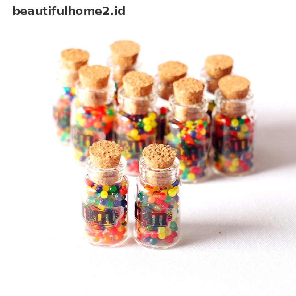 (Beautifulhome2.Id) 3pcs Miniatur Botol Permen Untuk Aksesoris Dapur Rumah Boneka