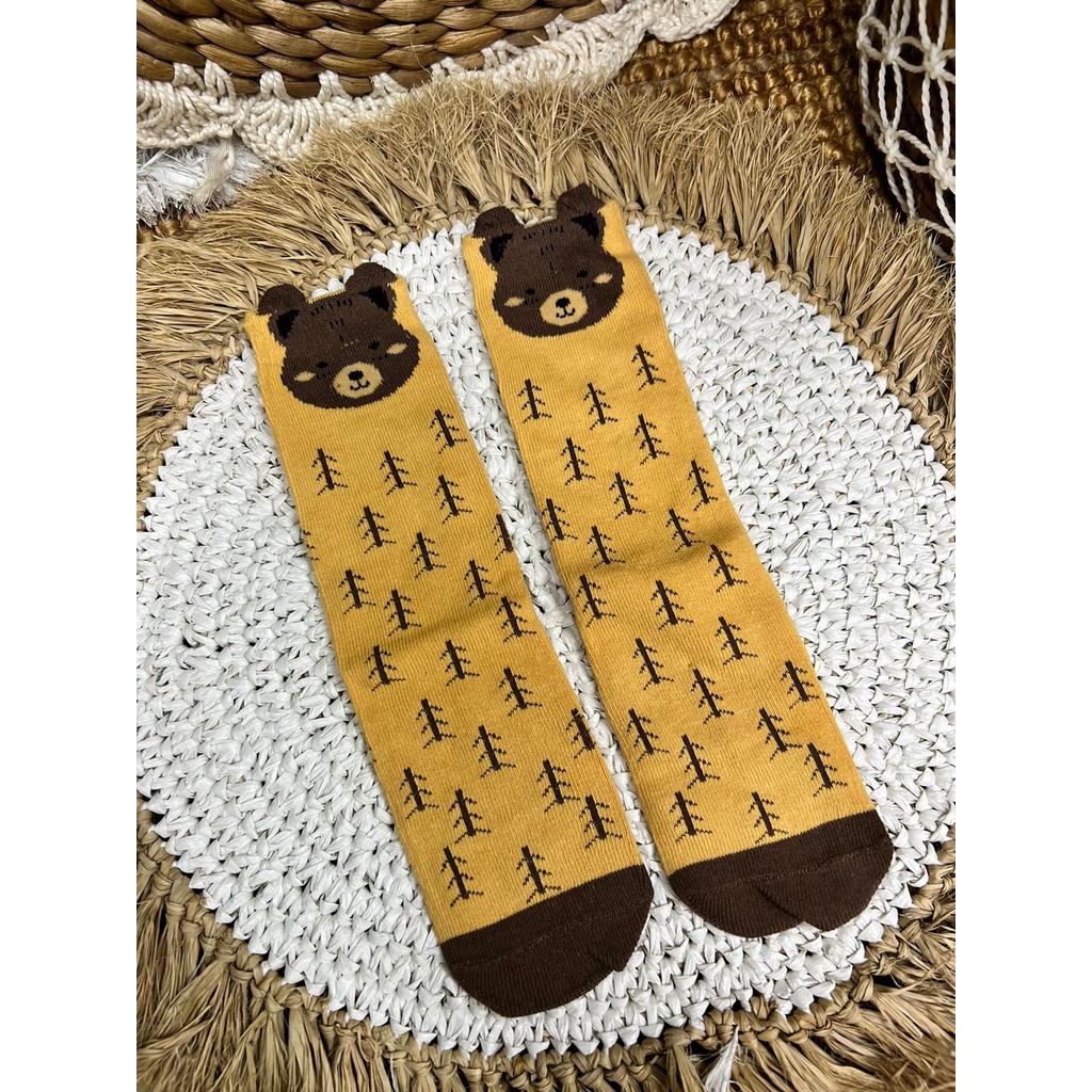 Catell Love Kaos Selutut Motif / Kaos Kaki Anak - kaos kaki ala korea