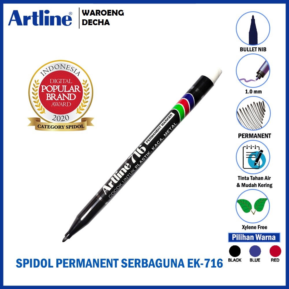 

SPIDOL PERMANEN Artline 716 Marker