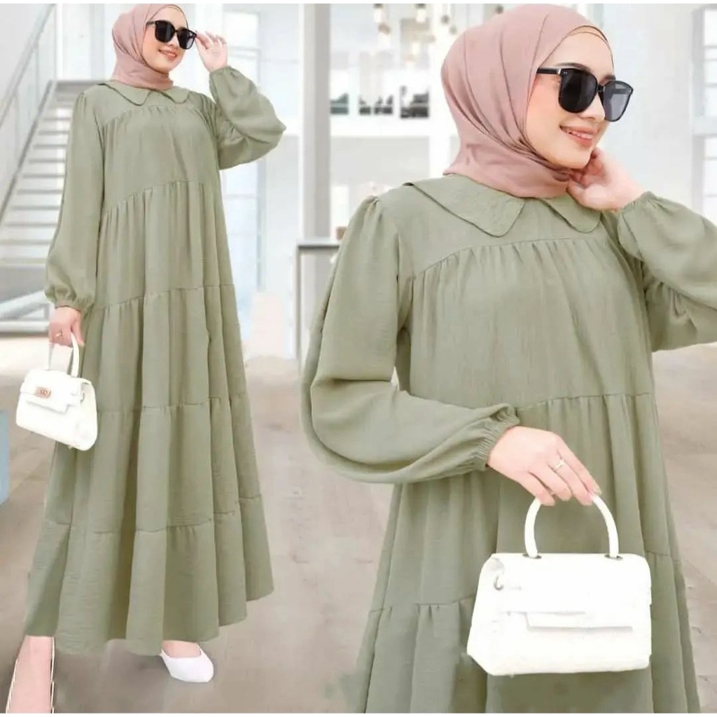 [ BUY 1 GET 1 FREE ] BAHAN SHAKILA GAMIS JUMBO LD 140 SD 92 | CLAUDYA MIDI DRESS MUSLIM WANITA | GAMIS KEKINIAN