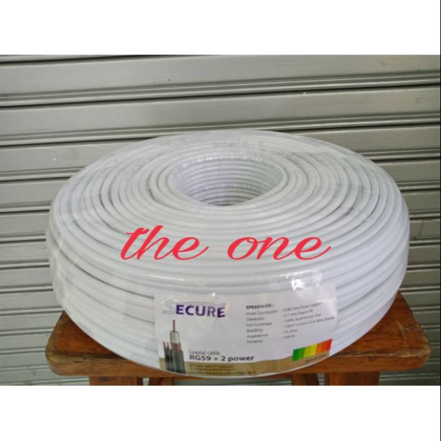 Kabel cctv RG59 +power 100meter kualitas bagus