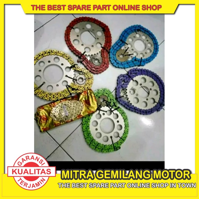 PROMO GEAR SET SSS HONDA KARISMA SUPRA X 125 REVO BLADE TEBAL 415