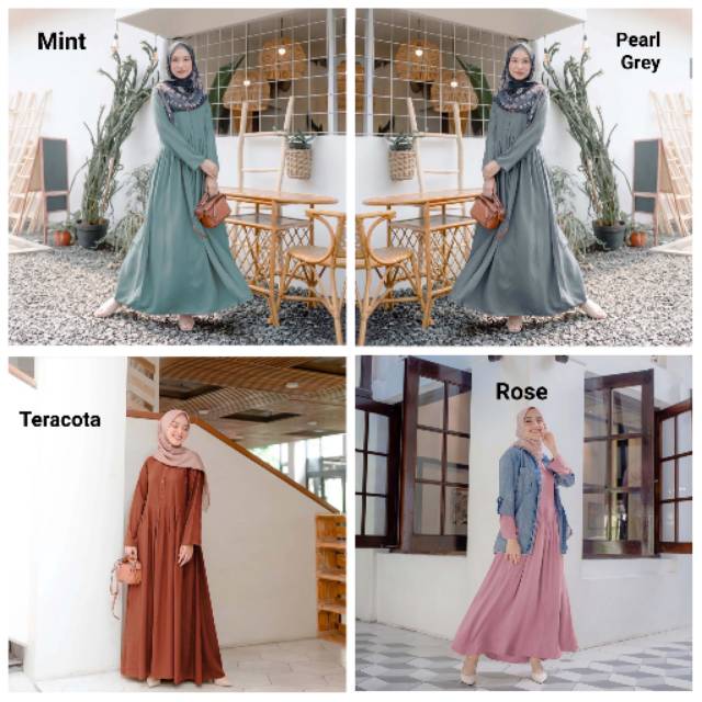 Inayah Basic Dress by VH Vanilla Hijab