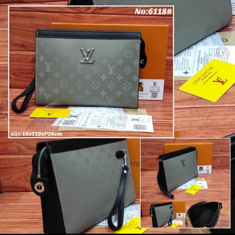 Hand bag LV pria wanita - clutch Lv Voyage