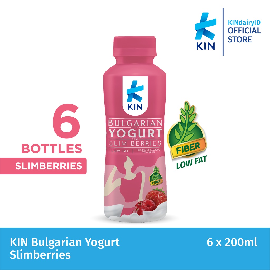 KIN Bulgarian Yogurt Slimberries (6x200 ML)