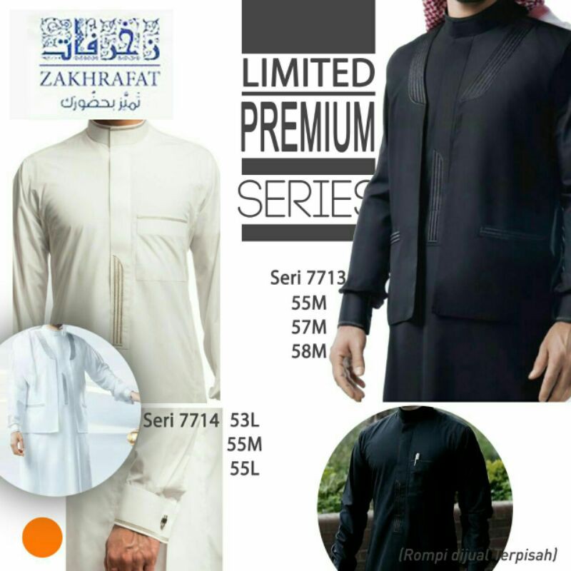 Jubah Zakhrafat Original Import Saudi
