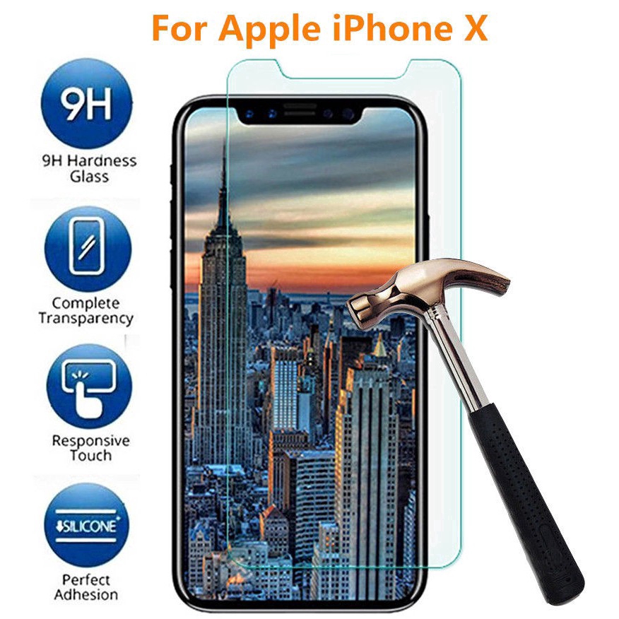 3Pcs untuk Apple iPhone 11 11Pro Max 5 5S 6 6S 7 8 Plus X XR XS Tempered Glass Pelindung Layar