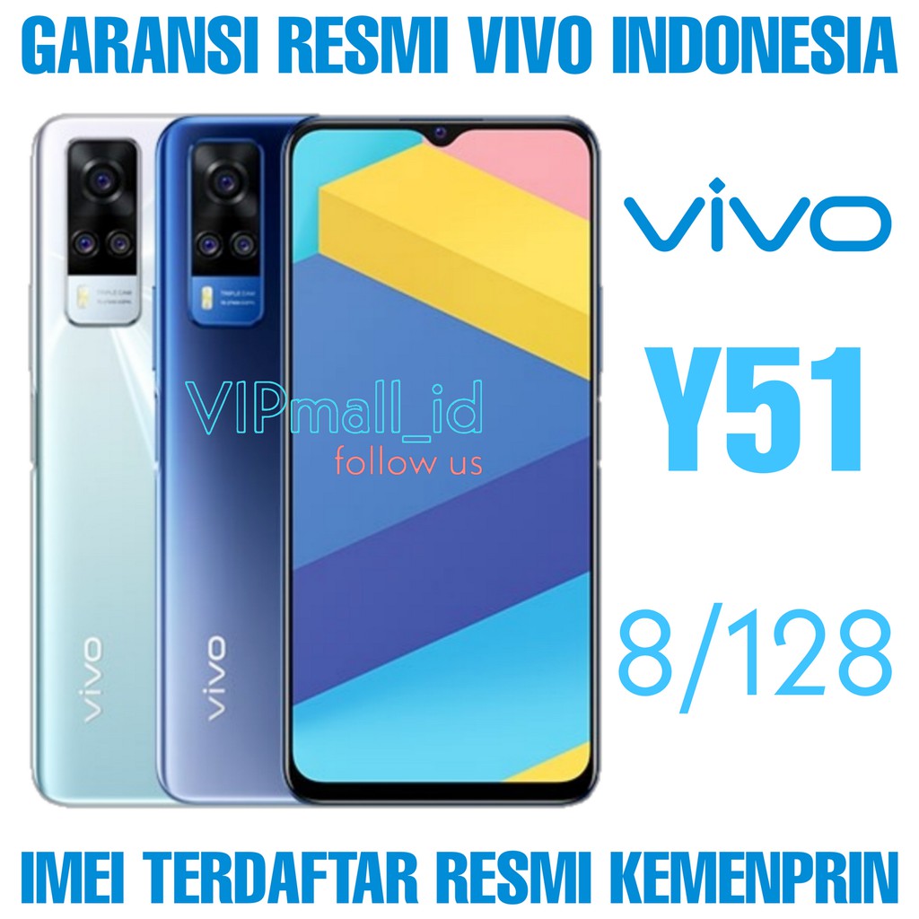 VIVO Y51 - 8GB/128GB - GARANSI RESMI - HP VIVO Y51 8/128 - RAM 8GB ROM 128GB - HP ANDROID VIVO