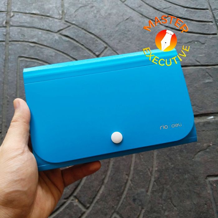 [Buah] Deli Blue Mini Expanding File 5561 Biru Untuk Giro / Nota / Bon