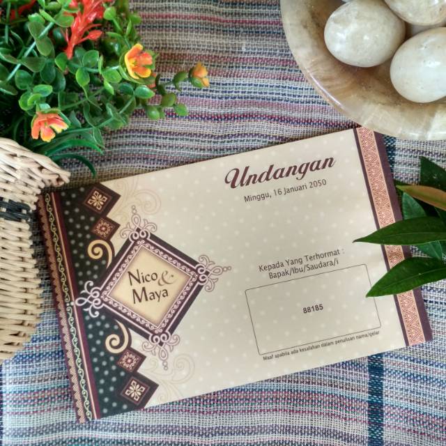 Cetak undangan pernikahan murah ERBA 88185