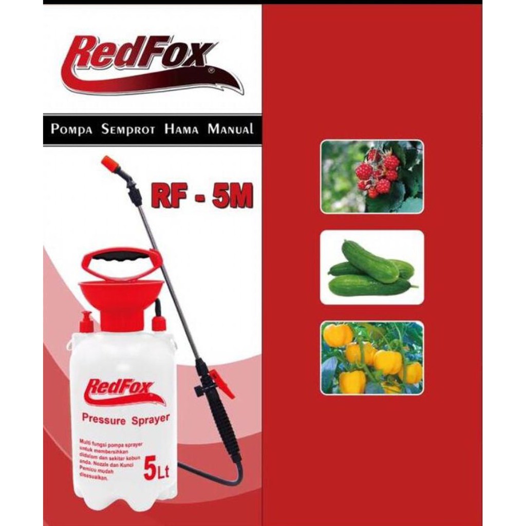 Sprayer Manual Redfox RF-5M Semprotan Hama Disinfektan 5 Liter