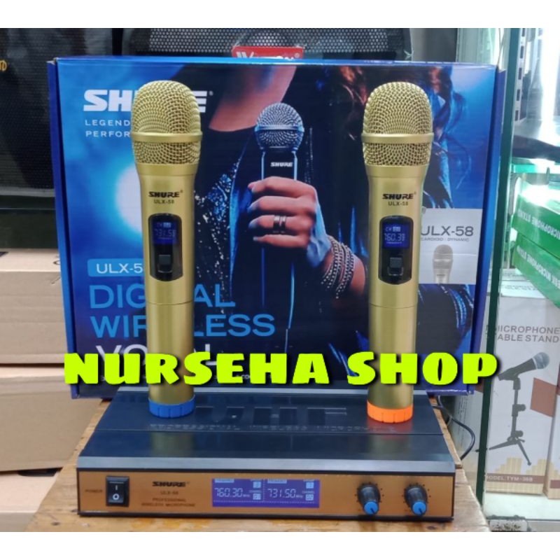 mic wireless karaoke shure ULX58 digital