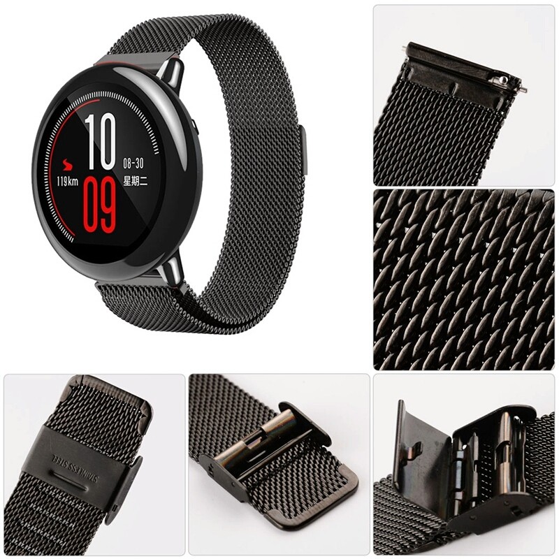 Strap Xiaomi Amazfit Stainless Magnet - Magnetic Strap Xiaomi Huami