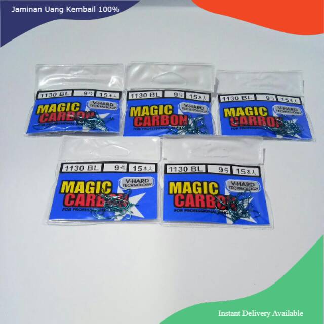 Mata kail pancing ikan sungai air tawar betok lele dan lainnya magic carbon 1130BL