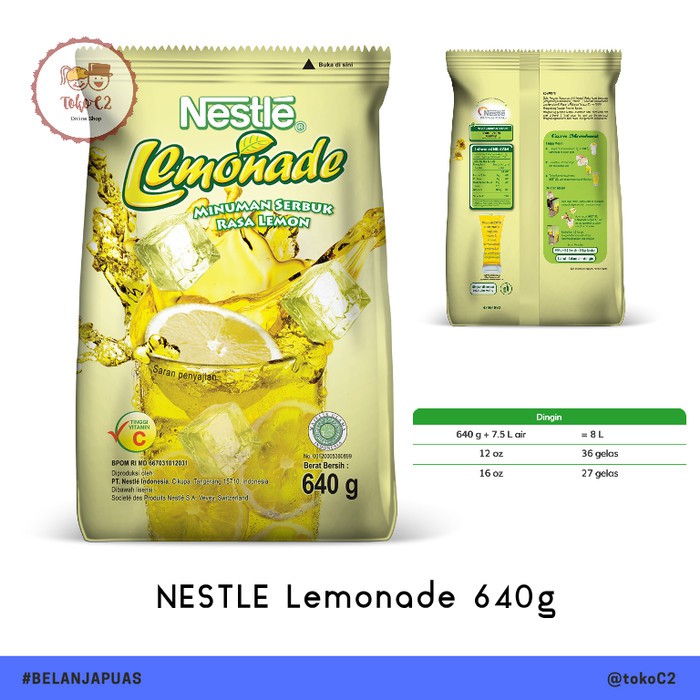 

Eksklusif NESTLE Lemonade Original 640gr Nestle Professional Murah