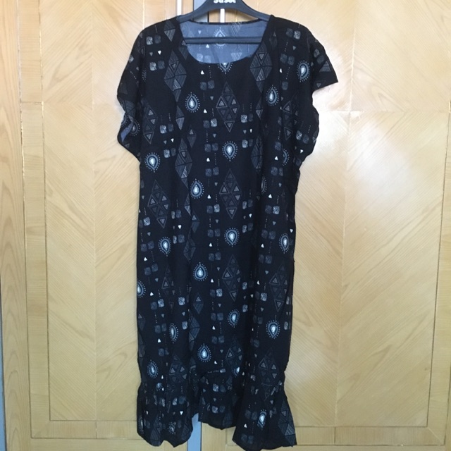 Daster habel,csl,& tanpa merek katun rayon selutut rampel motif2