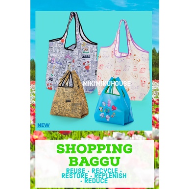 BT21 Eco bag SHOPPING TAS OFFICIAL cartoon JAPAN LIPAT JEPANG TOTE BELANJA BTS TINYTAN RECYCLE ORI