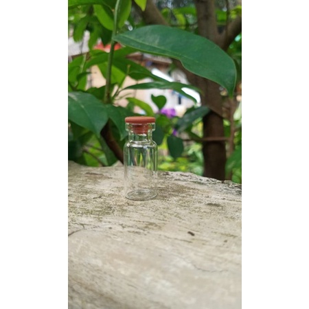 Botol kaca vital 3ml tutup karet