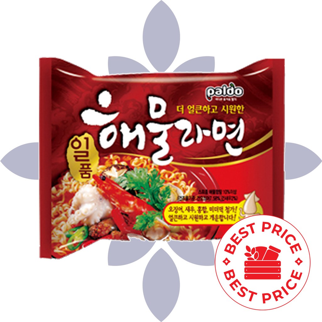 PALDO - ILPOM SPICY SEAFOOD NOODLE SOUP - 120 GR (MIE INSTAN KOREA)