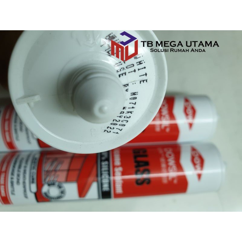 

Lem Dowsil Glass White 300 ml / Lem silikon sealant putih