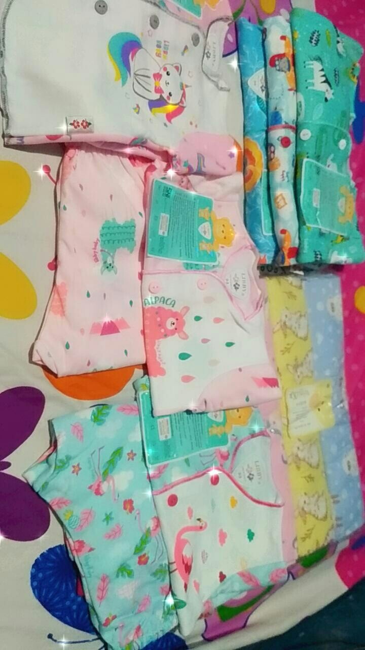 3pcs Libby [ Panjang ] Batik Boy Series [ 2 ] - New Born - Kancing Depan .