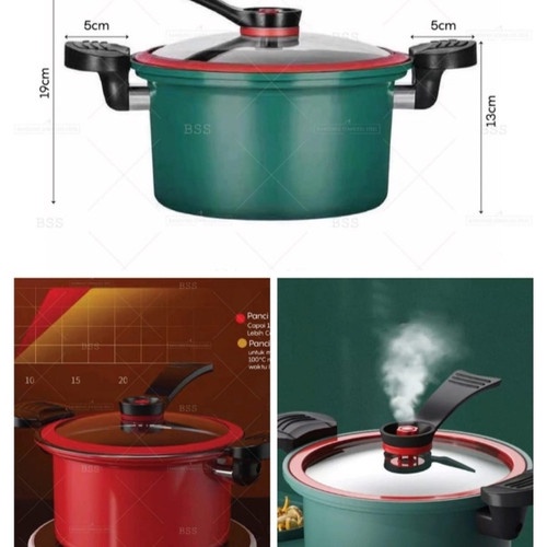 Panci Presto 22 cm AM Micro Pressure Cooker Pot 3.5 L Anti Lengket / PRESSURE COOKER POT 3.5 Liter