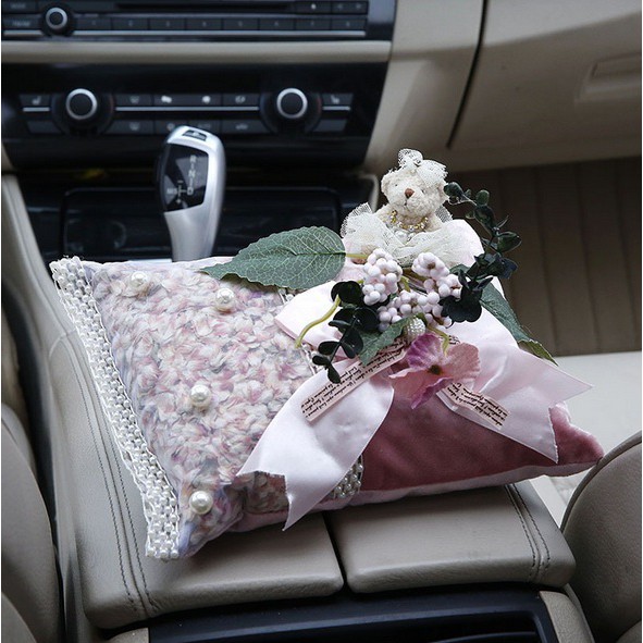 Bantal Pajangan Arang Bambu Charcoal Bunga Kering Bear Beruang Pastel SIMPEL