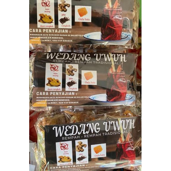 

Original WEDANG UWUH REMPAH KOMPLIT GULA BATU ISI 10pcs