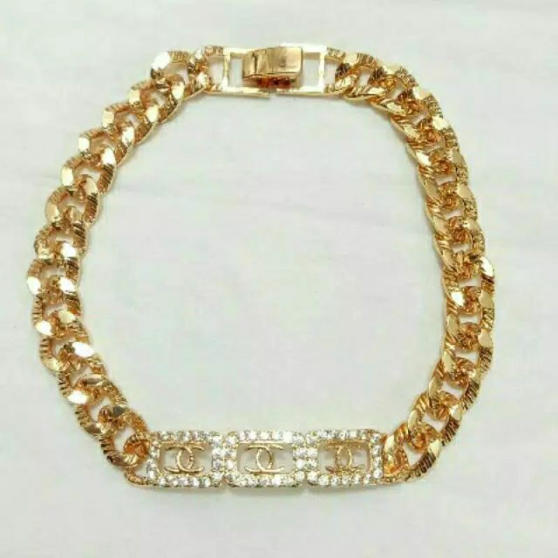 Fourfashion Fourfashion gelang motif chennel terbaru Kekinian AC020