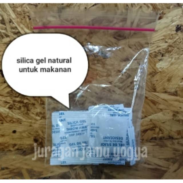 

10 Silica gel natural / silika gel untuk makanan herbal jamu obat-obatan