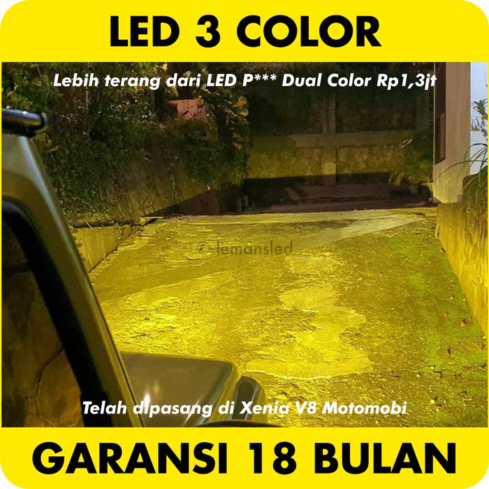 Foglamp LED Dual Color Toyota Kijang Innova Fog Lamp Reborn H8 H11 H16