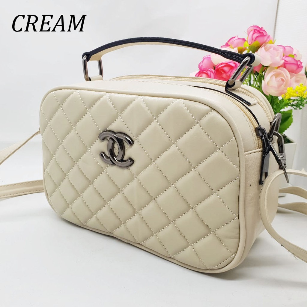 Tas Fashion Chanel 2 Ruang Tas Wanita Tas Mini Pesta 092