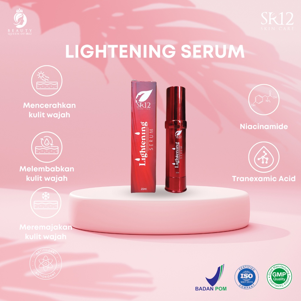 Serum Wajah Glowing Serum Lightening SR12 Serum Pemutih Serum Pencerah Serum Muka Serum Wajah Serum Putih Serum White Serum Bopeng Dan Bekas Jerawat