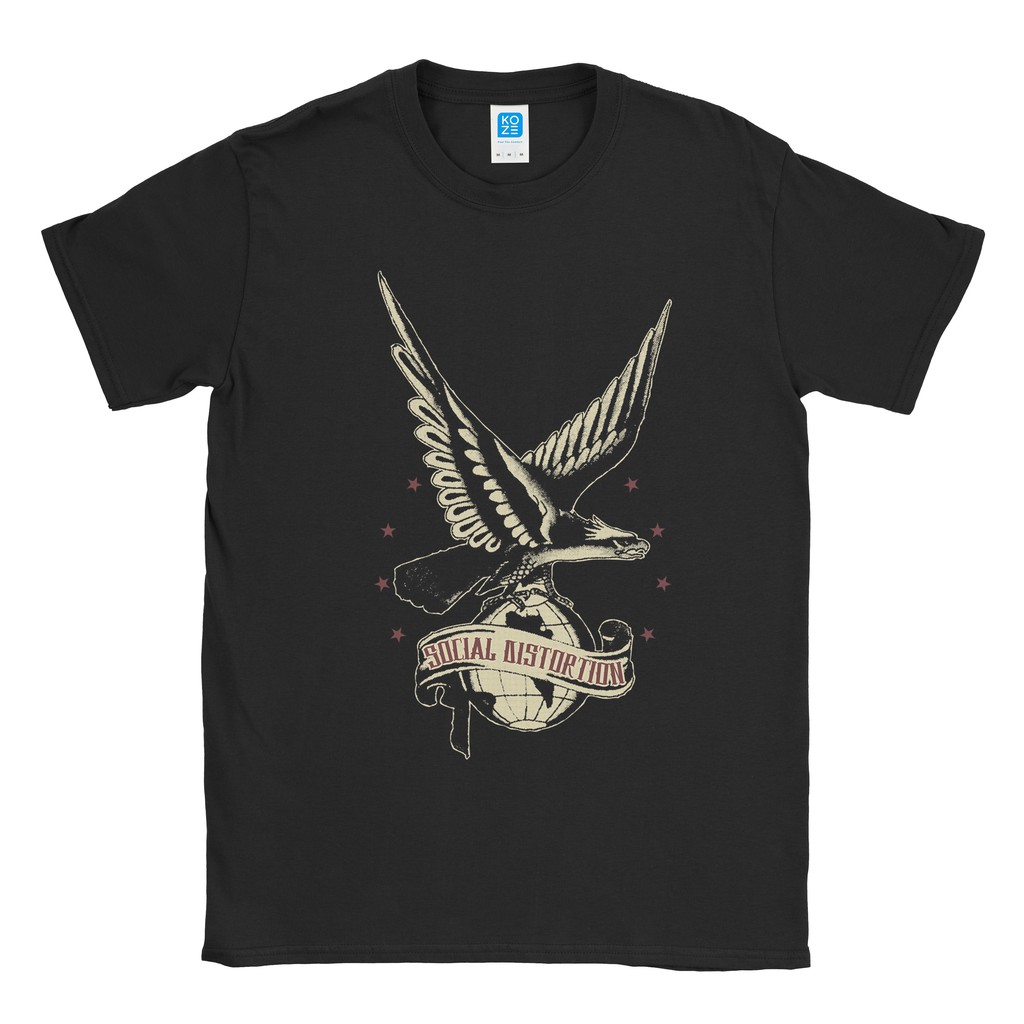 Baju Kaos Band Social Distortion Tattoo Eagle