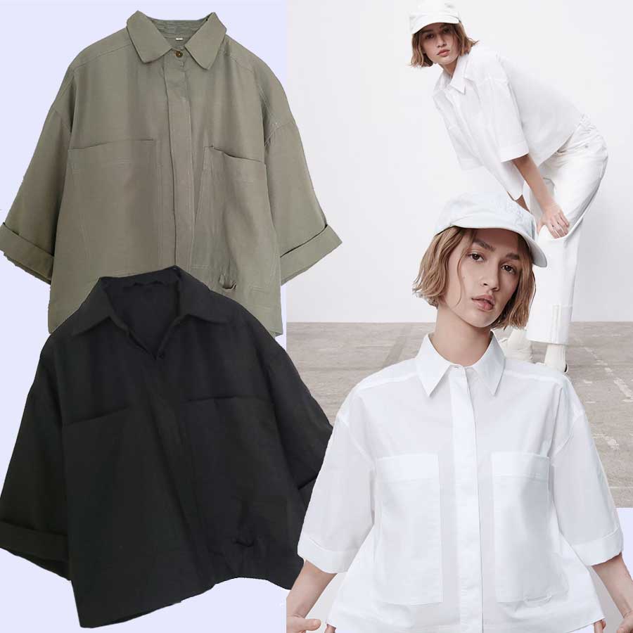 BLOUSE WANITA UNIQLO GU AIRY SHIRTS GU768 AIRY SHIRT-1