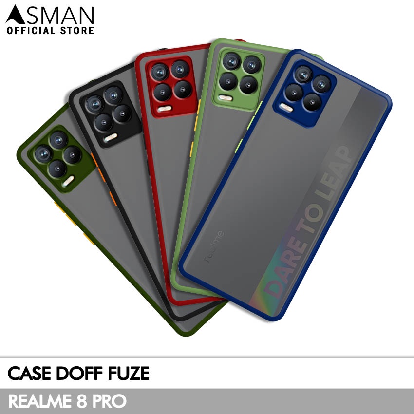 Asman Case Realme 8 Pro Doff Fuze Premium Shield Protector