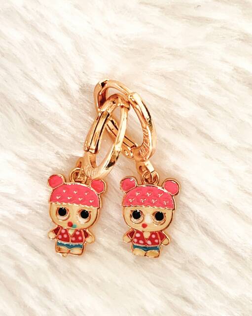 Anting anak Lol Pink Gold Xuping