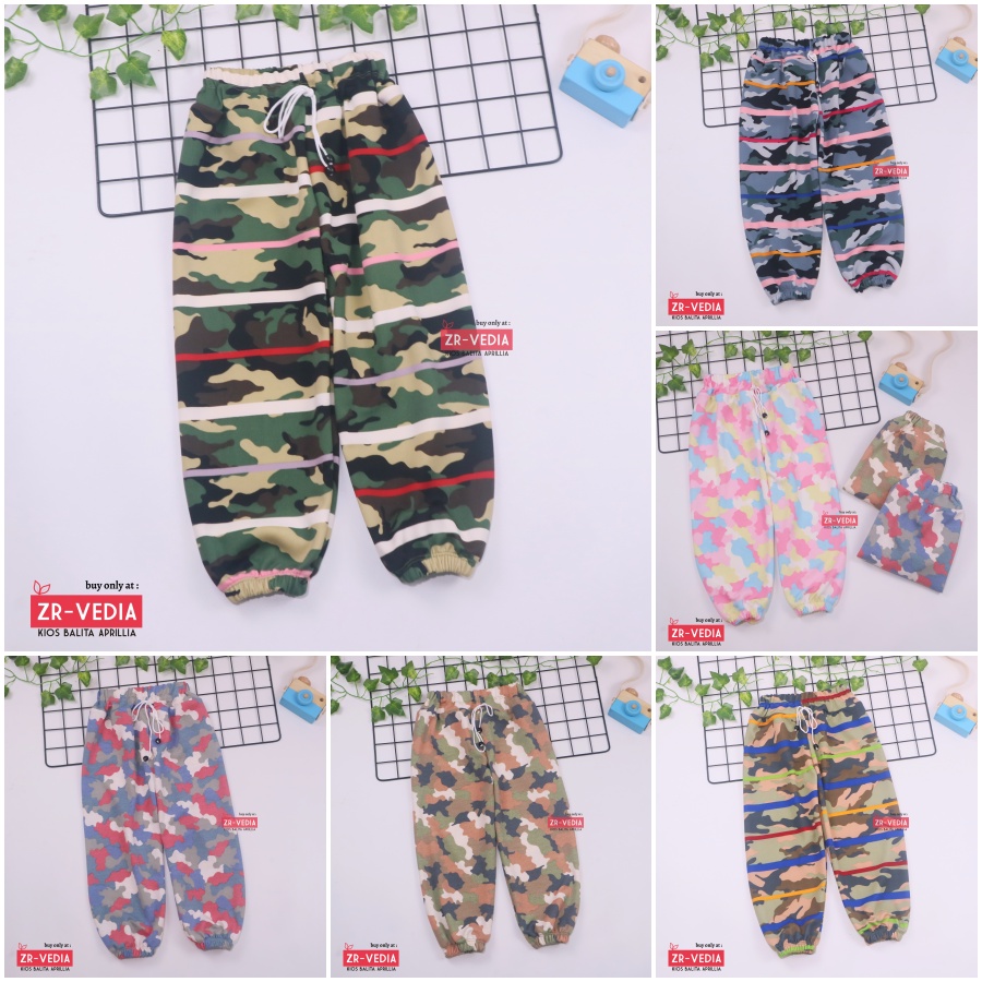 Jogger Motif Uk 7-8 Tahun / Joger Pants Celana Panjang Anak Perempuan Laki Import Grosir